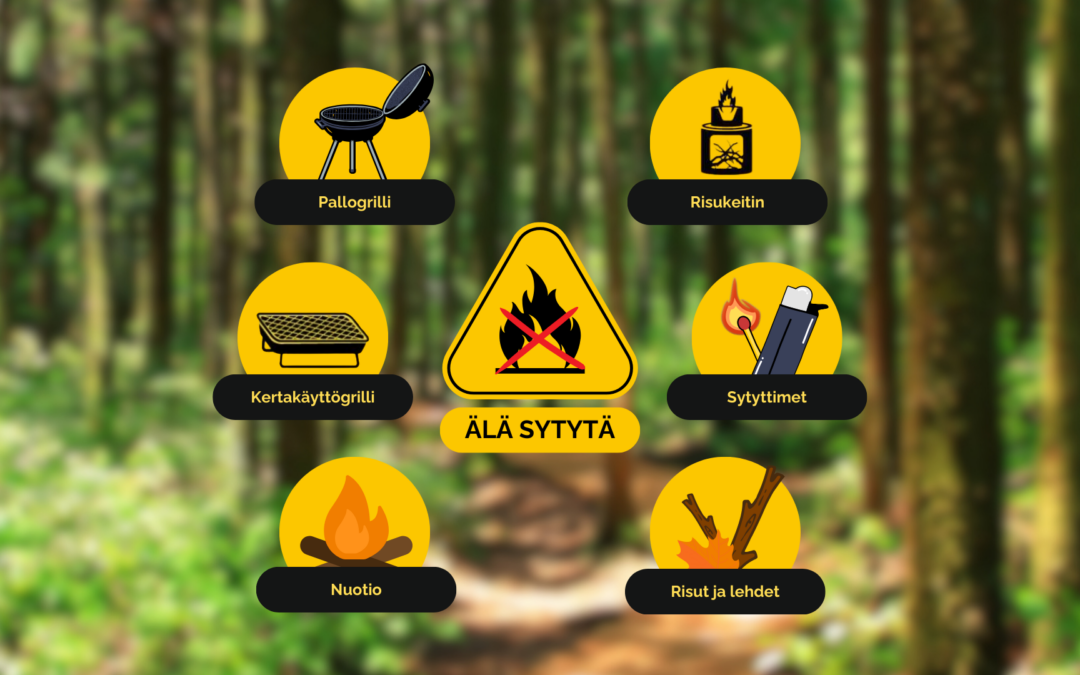 Maastopalovaroitus jälleen voimasssa – maastopalot työllistäneet pelastuslaitosta tänä kesänä