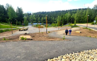 Rantapuisto on melkein valmis